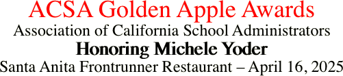 ACSA Golden Apple Awards