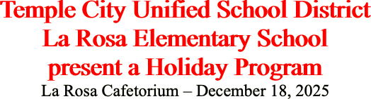 Temple City Unified School District La