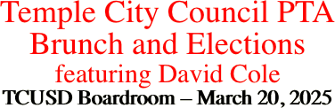 Temple City Council PTA