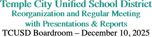 Temple City Unified School District