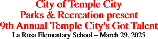 City of Temple City Parks &