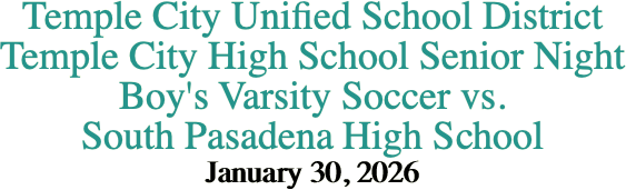 Temple City Unified School District Temple