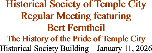 Historical Society of Temple City Regular