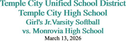 Temple City Unified School District Temple